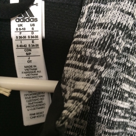 Adidas marled grey zip up jacket - Picture 3 of 3